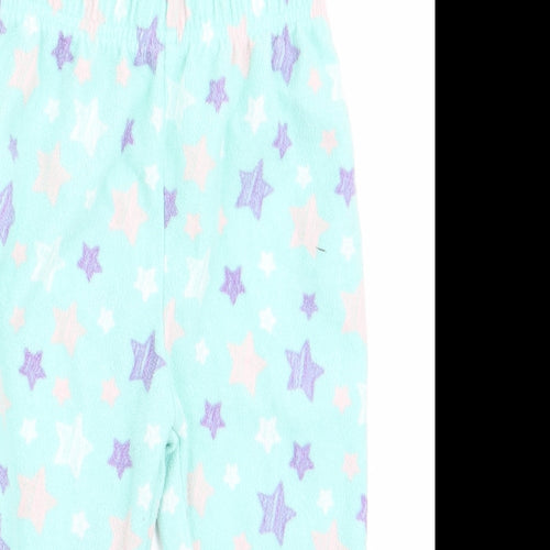 PEP & CO Girls Green Geometric   Pyjama Pants Size 9-12 Months  - Star Print