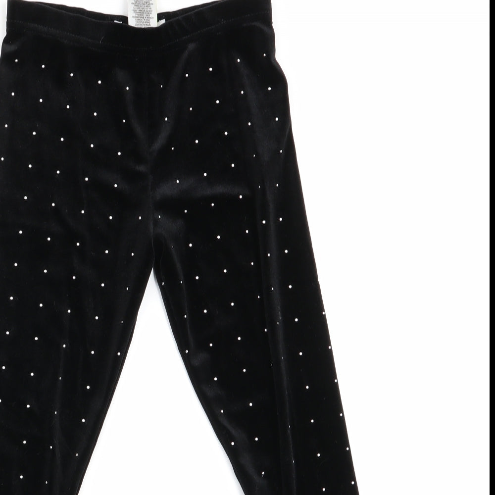 Marks and Spencer Girls Black   Jegging Trousers Size 4-5 Years