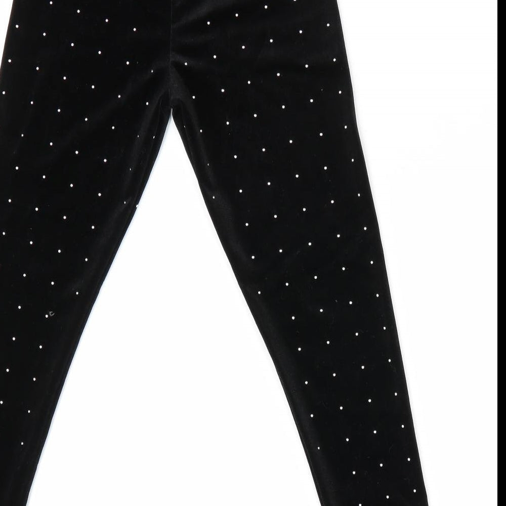 Marks and Spencer Girls Black   Jegging Trousers Size 4-5 Years