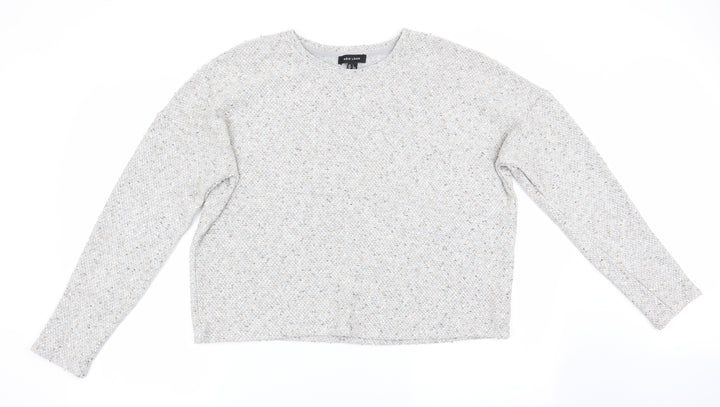 New Look Womens Grey Pullover Jumper Size L - Sequins all over