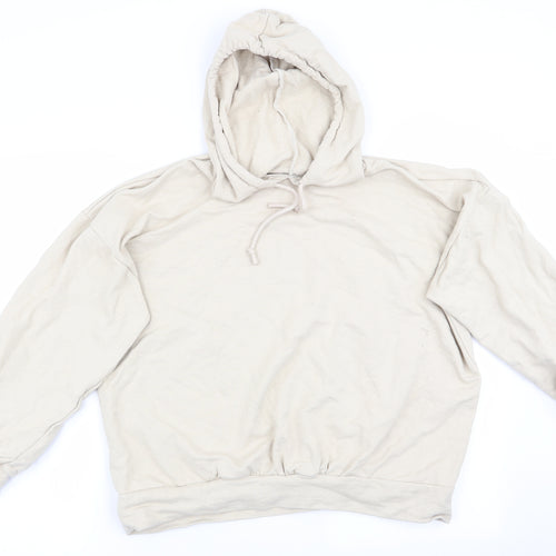 Boohoo Womens Beige   Pullover Hoodie Size 14