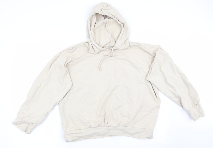 Boohoo Womens Beige Pullover Hoodie Size 14