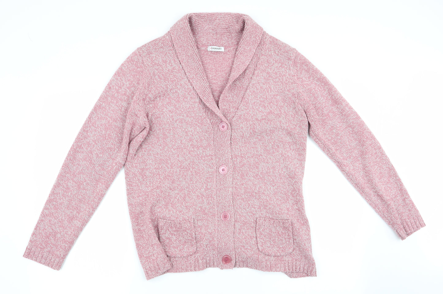 Damart Womens Pink   Cardigan Jumper Size 10