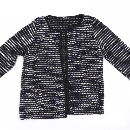 Atmosphere Womens Blue Striped  Cardigan Jumper Size S