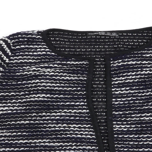 Atmosphere Womens Blue Striped  Cardigan Jumper Size S