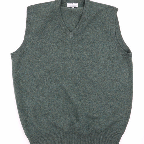 Joseph Turner Mens Green   Vest Jumper Size L