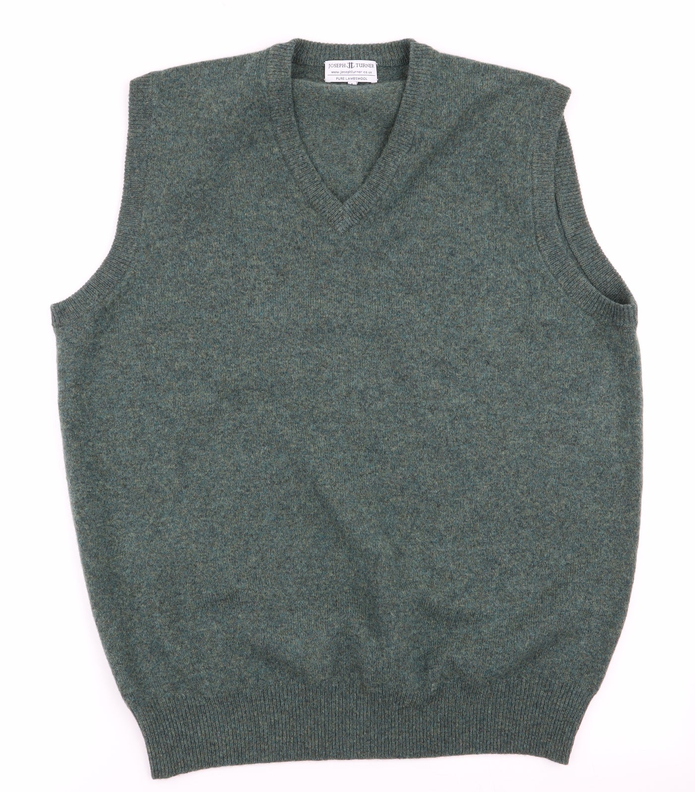 Joseph Turner Mens Green   Vest Jumper Size L