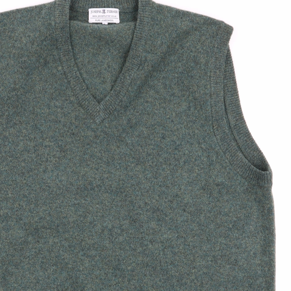 Joseph Turner Mens Green   Vest Jumper Size L