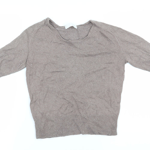 NICOLE FARHI Womens Brown   Pullover Jumper Size S