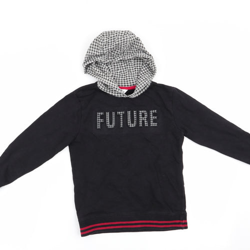 M& CO Boys Black   Pullover Hoodie Size 6-7 Years  - Future