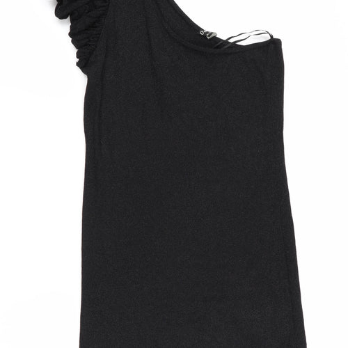 Oasis Womens Black   Jumper Dress  Size 10  - Subtle glitter effect