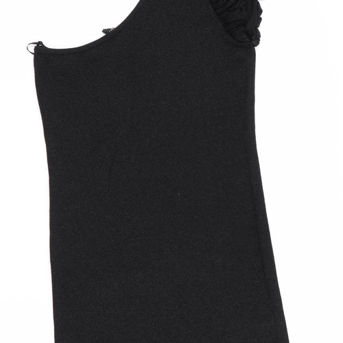 Oasis Womens Black   Jumper Dress  Size 10  - Subtle glitter effect