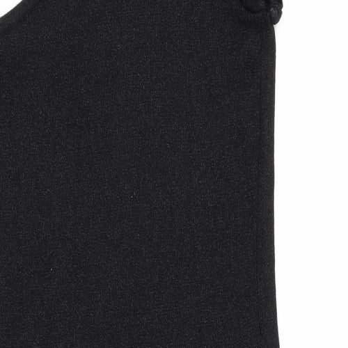 Oasis Womens Black   Jumper Dress  Size 10  - Subtle glitter effect
