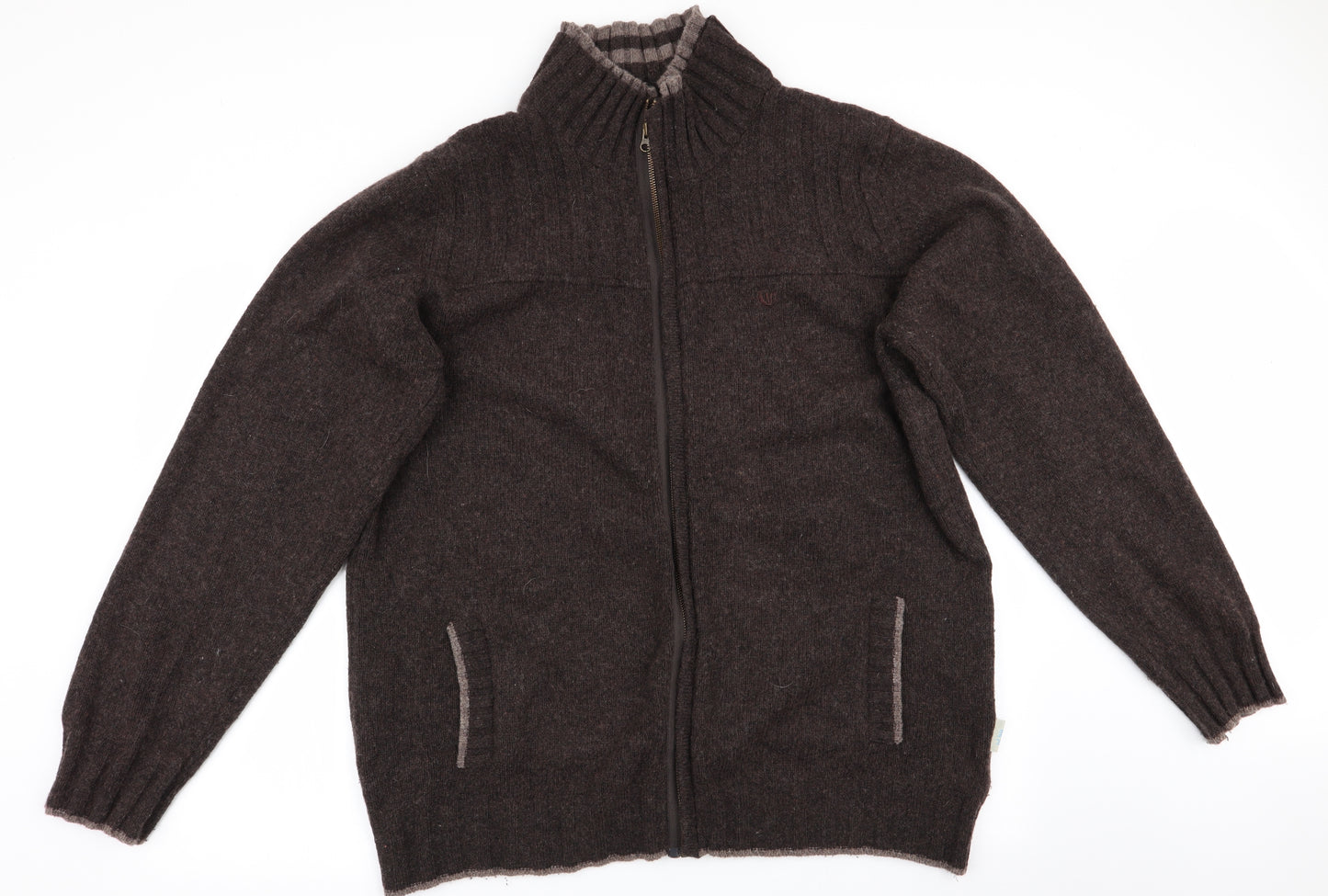Fat Face Mens Brown   Cardigan Jumper Size 2XL