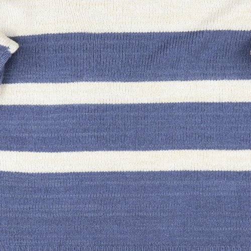 Atmo# Womens Blue Striped  Pullover Jumper Size 8