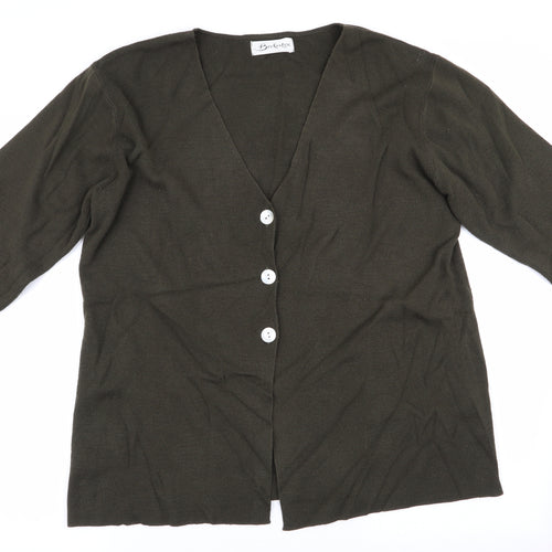 Berkertex Womens Green   Cardigan Jumper Size 14