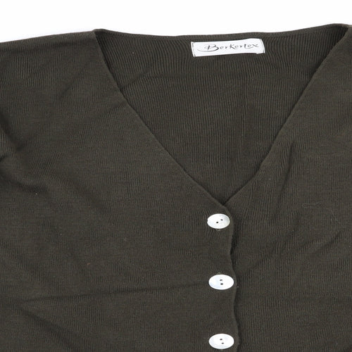 Berkertex Womens Green   Cardigan Jumper Size 14