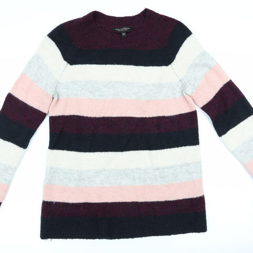 Dorothy Perkins Womens Black Striped  Pullover Jumper Size 12