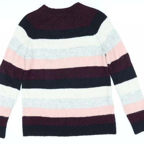 Dorothy Perkins Womens Black Striped  Pullover Jumper Size 12