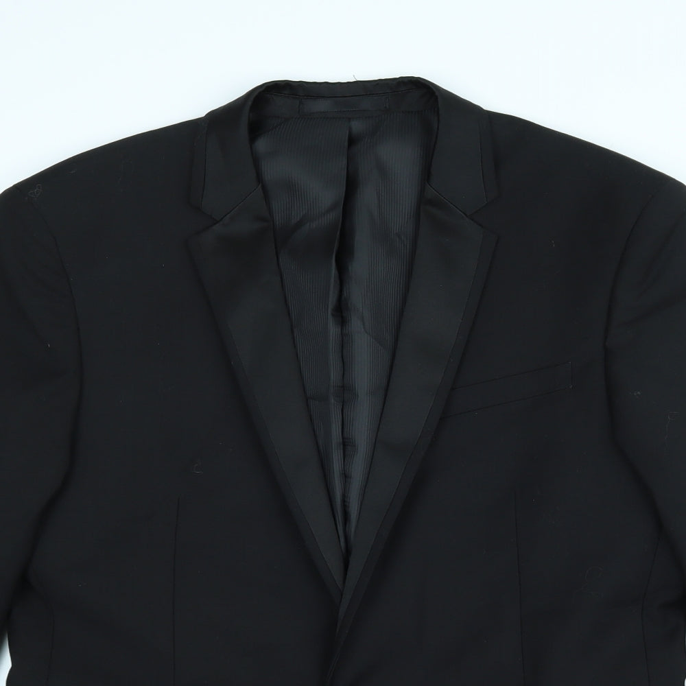 B&W Mens Black   Jacket Suit Jacket