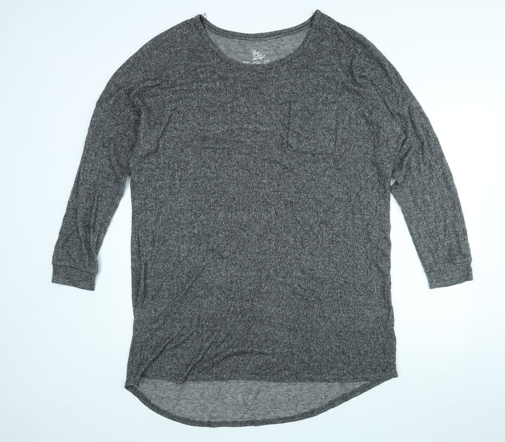 Love To Lounge Womens Grey Top Pyjama Top Size 18