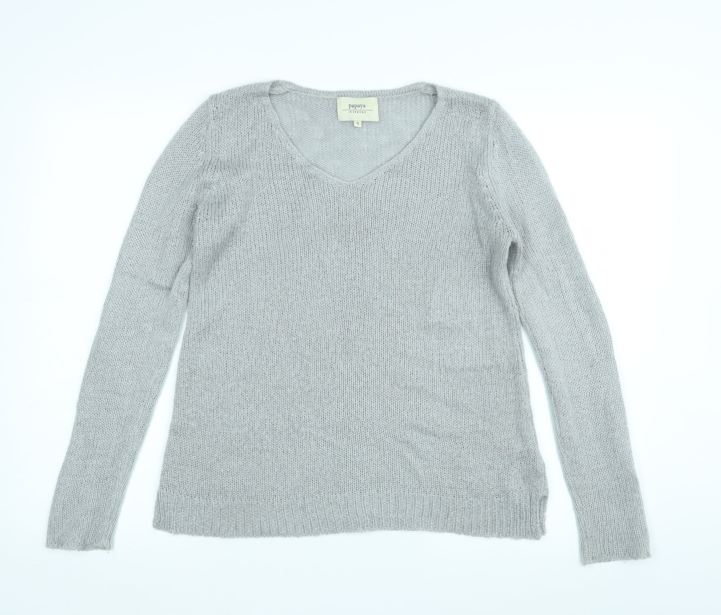 Papaya Womens Grey   Pullover Jumper Size S