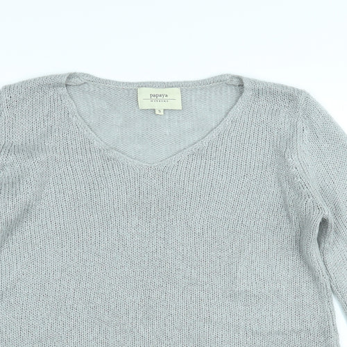 Papaya Womens Grey   Pullover Jumper Size S