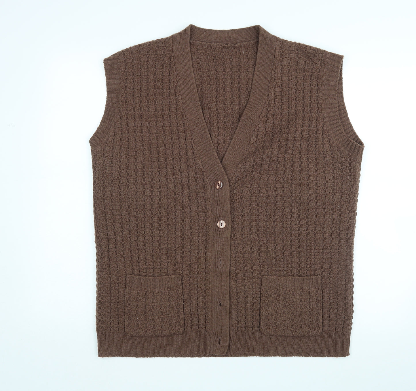 Preworn Womens Brown   Cardigan Jumper Size 24