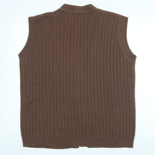Preworn Womens Brown   Cardigan Jumper Size 24