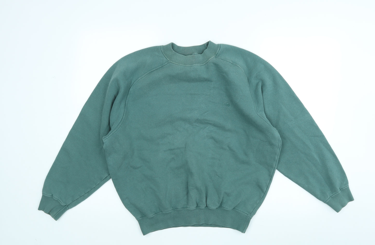 United Colors of Benetton Mens Green   Pullover Sweatshirt Size S