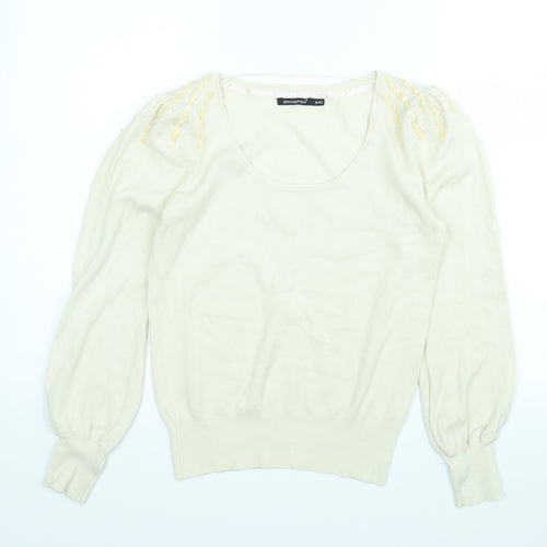 Atmosphere Womens Beige   Pullover Jumper Size M