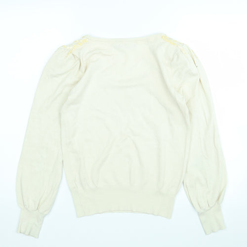 Atmosphere Womens Beige   Pullover Jumper Size M