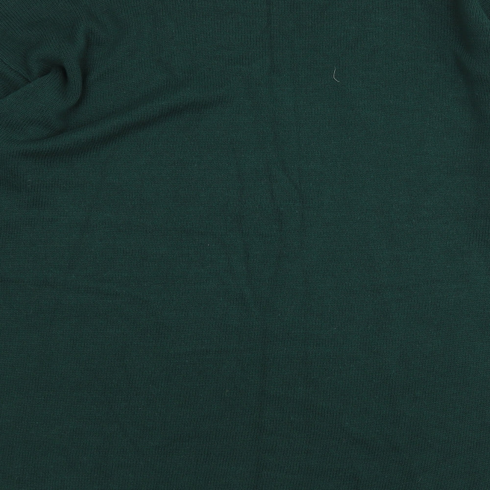 Ann Harvey Womens Green Argyle/Diamond  Pullover Jumper Size 22