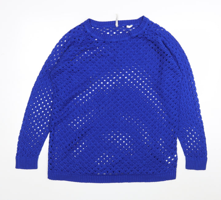 Anthology Womens Blue   Pullover Jumper Size 16