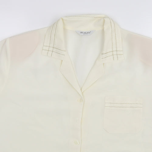 Berkertex Womens Ivory   Basic Button-Up Size 16