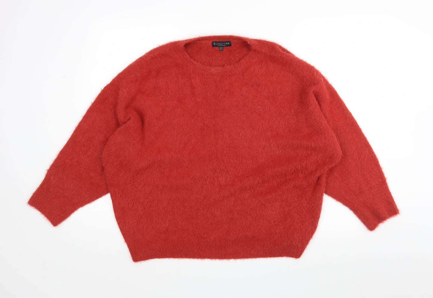 F&F Womens Red   Pullover Jumper Size 14