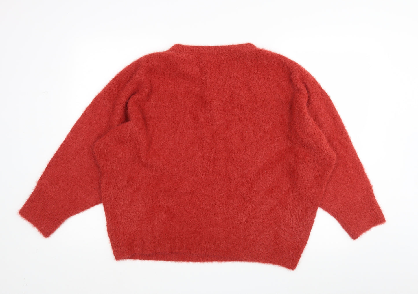 F&F Womens Red   Pullover Jumper Size 14