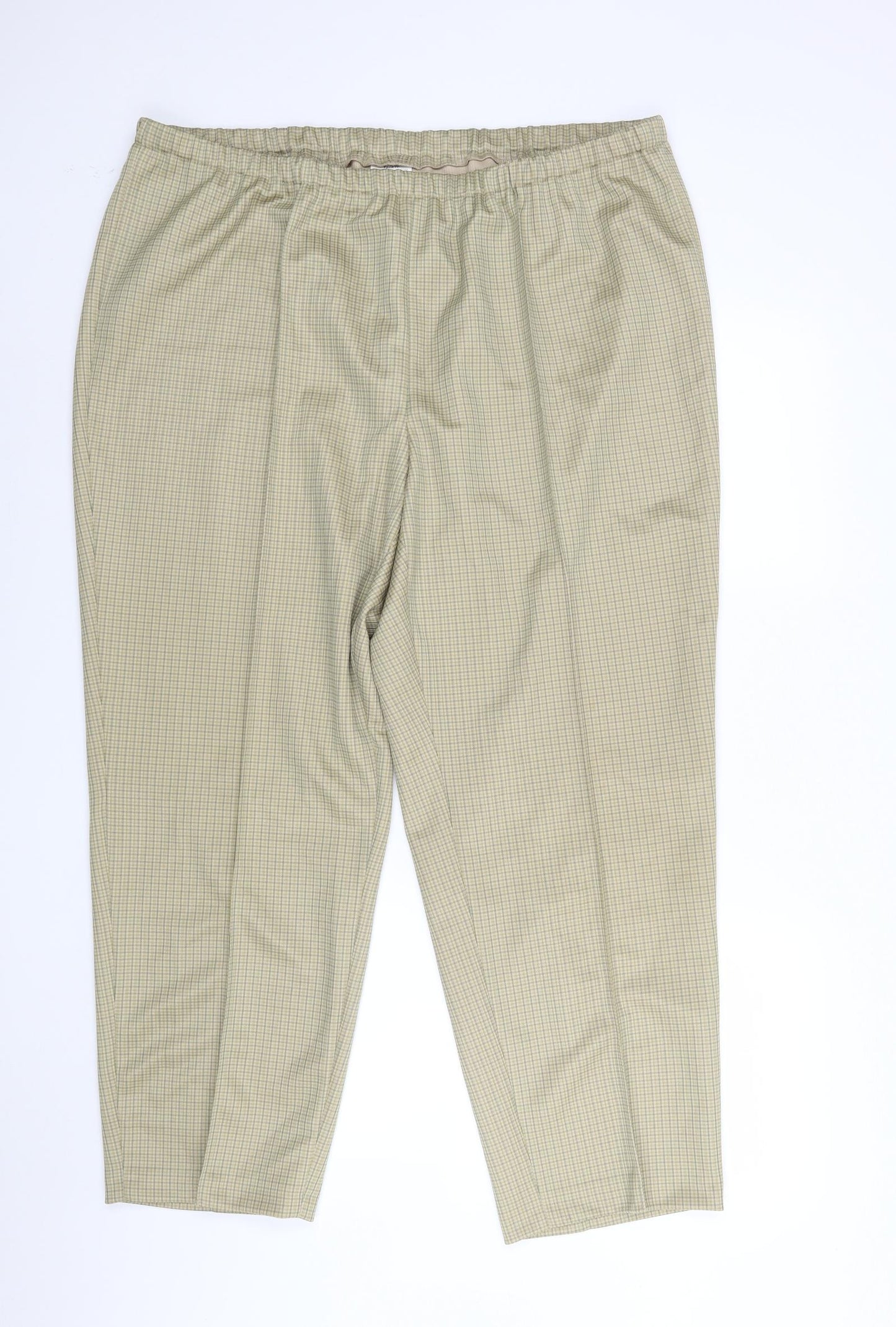 Paula Wi Womens Multicoloured Check  Trousers  Size 26 L28 in
