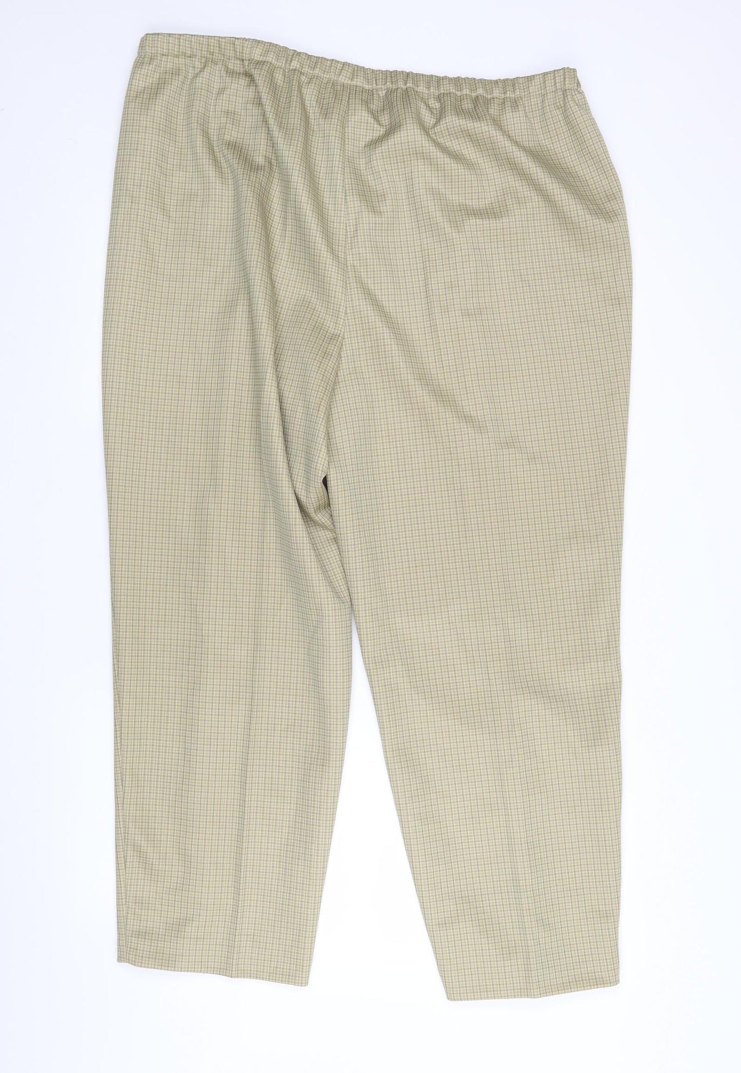 Paula Wi Womens Multicoloured Check  Trousers  Size 26 L28 in