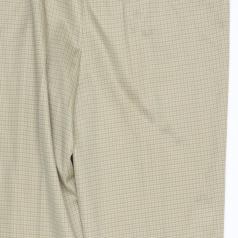 Paula Wi Womens Multicoloured Check  Trousers  Size 26 L28 in