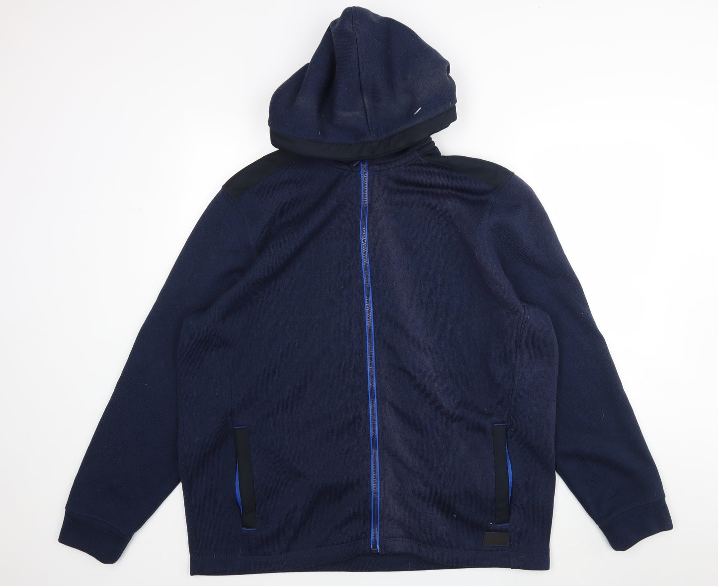 George Mens Blue   Full Zip Hoodie Size 2XL