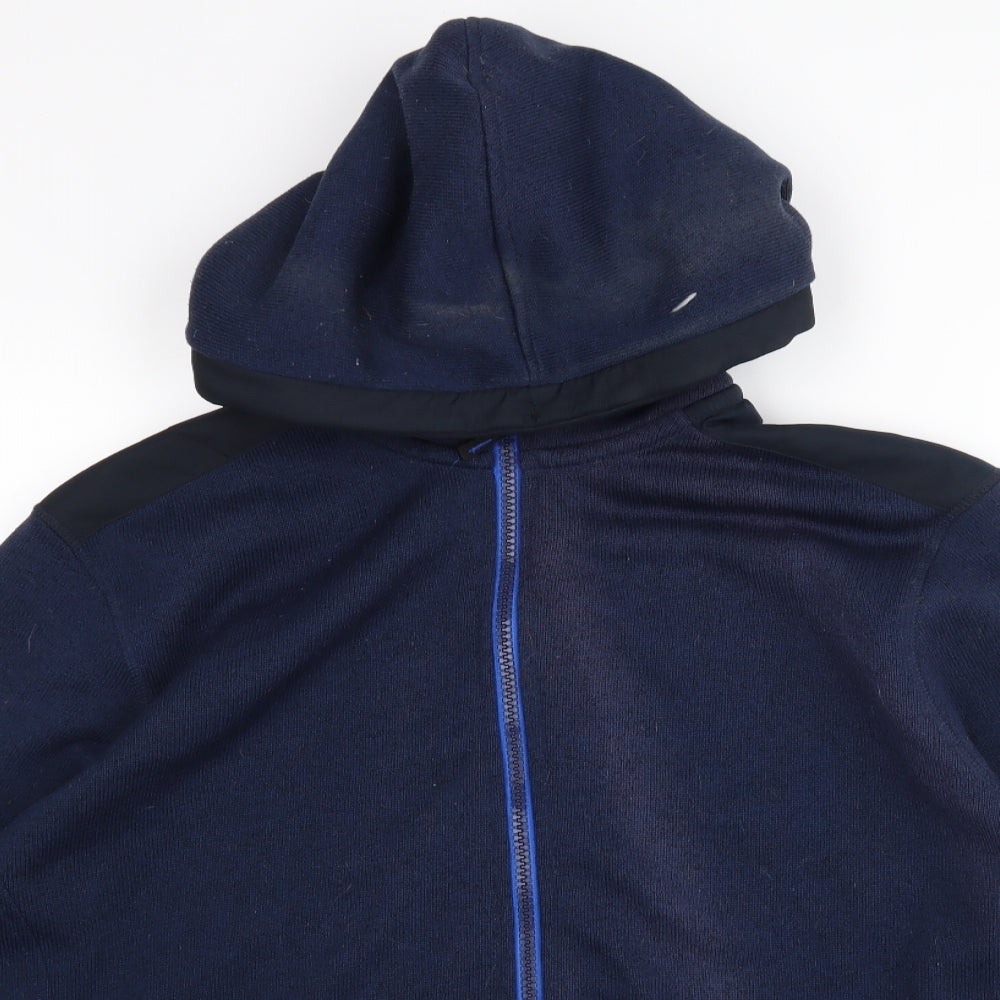 George Mens Blue   Full Zip Hoodie Size 2XL