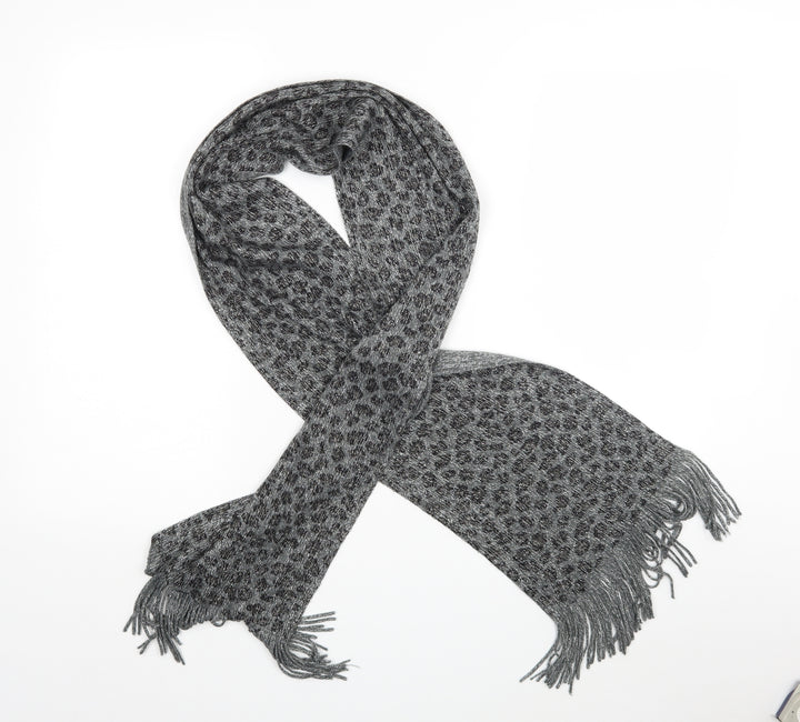 Preworn Womens Grey Animal Print   Scarf