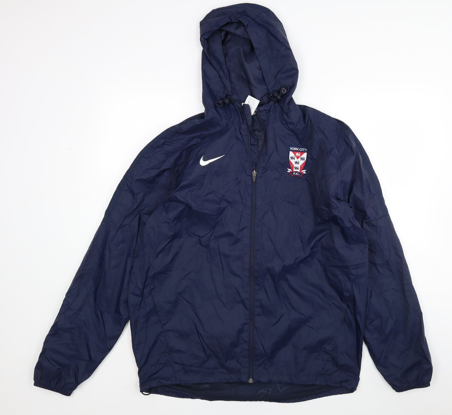 Nike Mens Blue   Windbreaker Jacket Size L  - York City FC