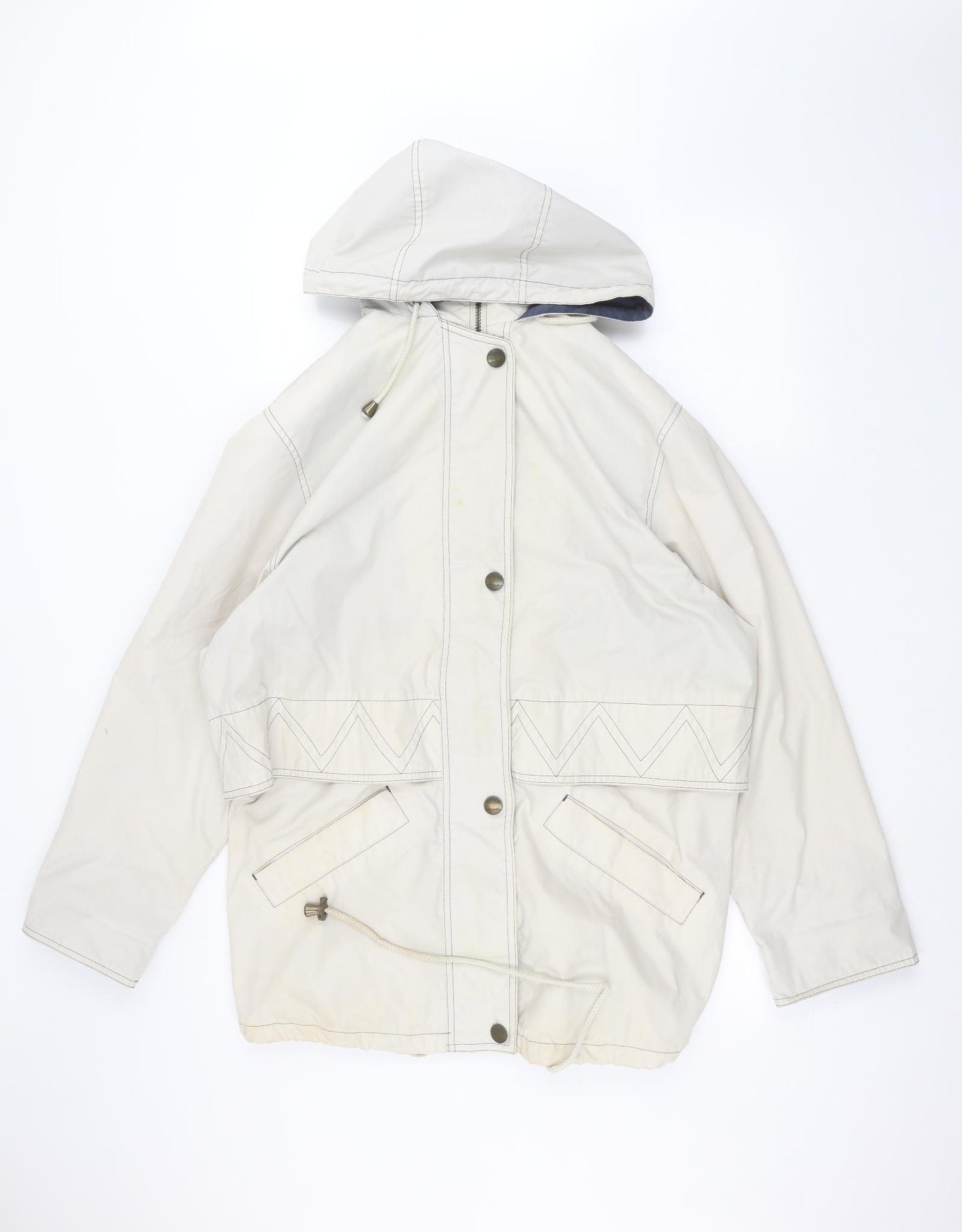 Telemac Womens Beige   Parka Coat Size 14