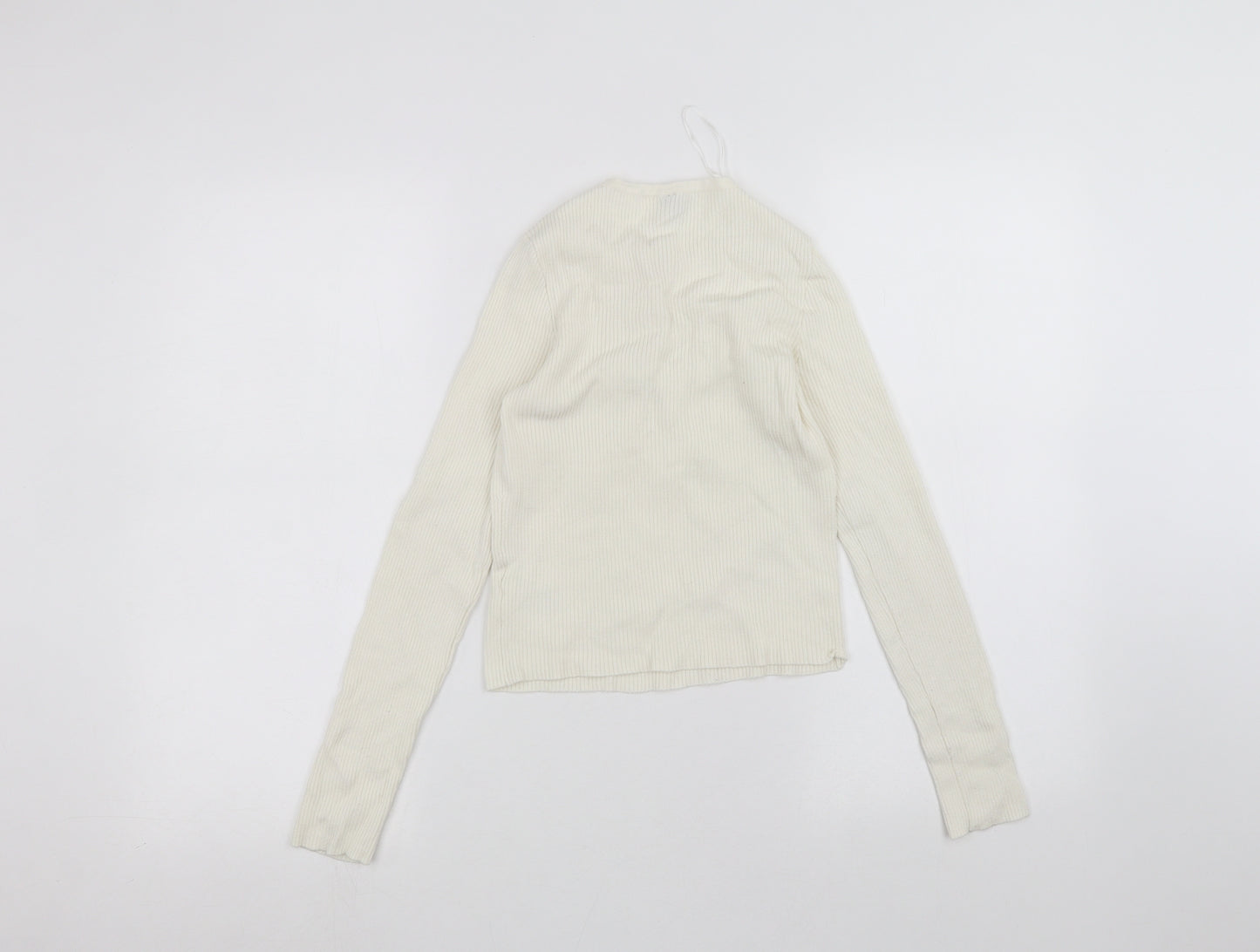 H&M Womens White   Basic T-Shirt Size S