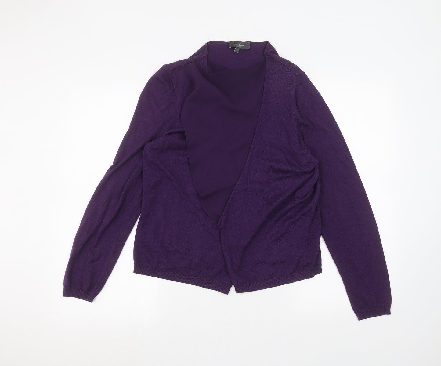 Per Una Womens Purple   Cardigan Jumper Size 16
