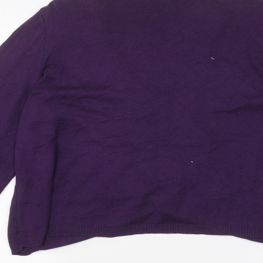 Per Una Womens Purple   Cardigan Jumper Size 16