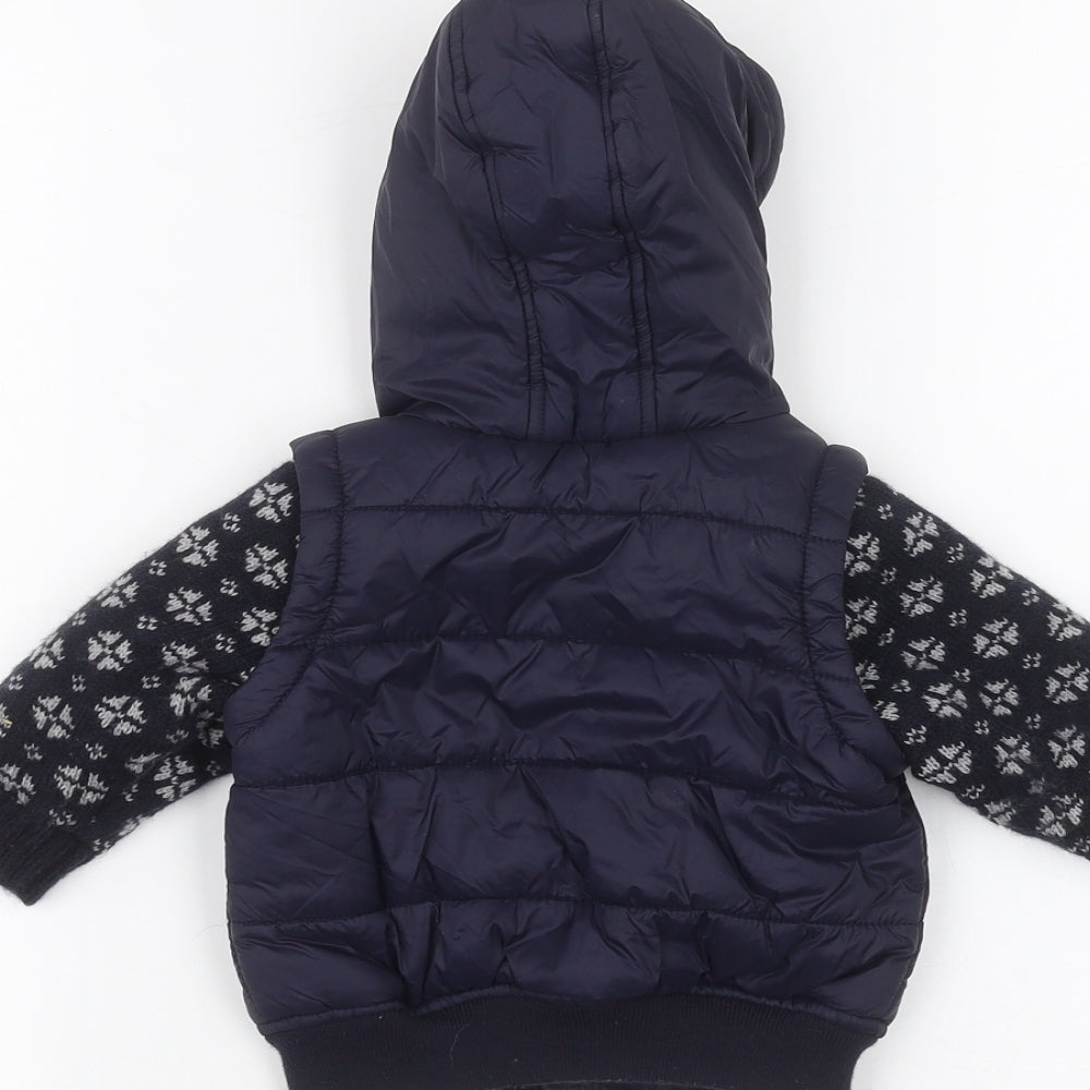 Matalan Baby Blue   Parka Coat Size 0-3 Months