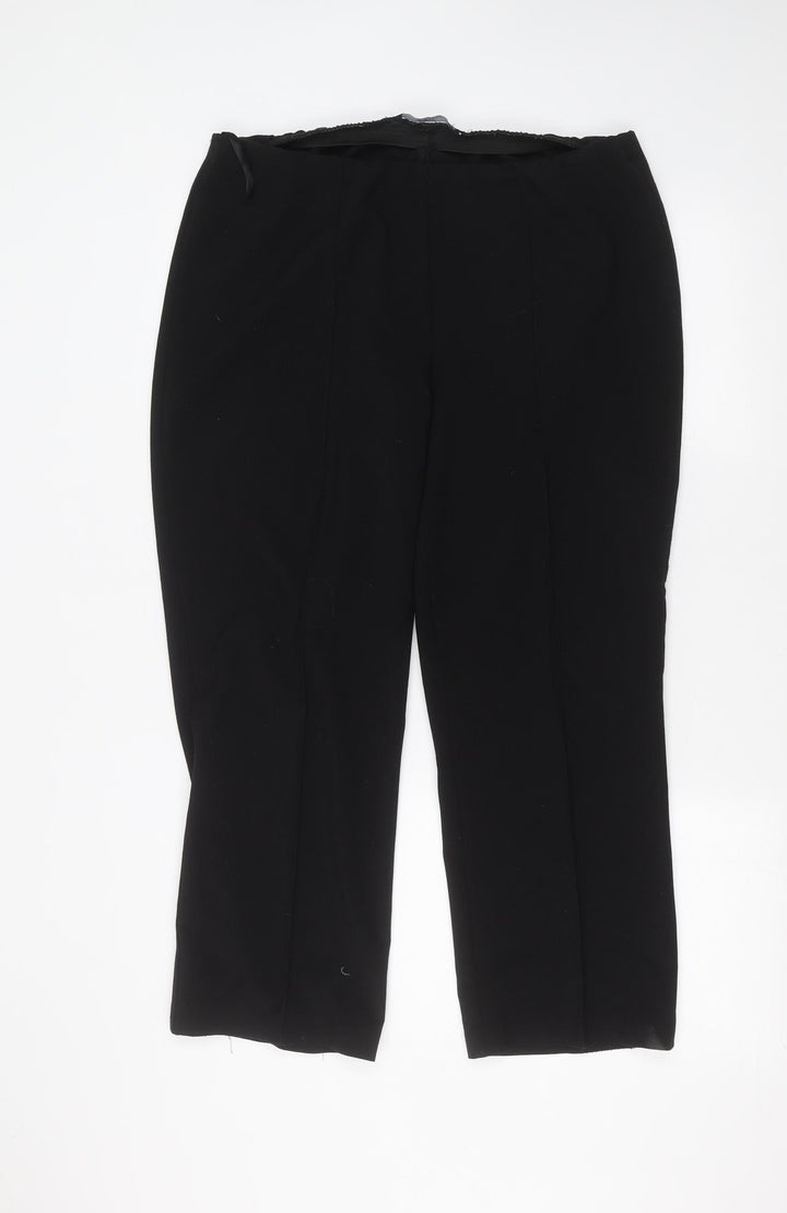 BM Womens Black Trousers Size 16 L24 in